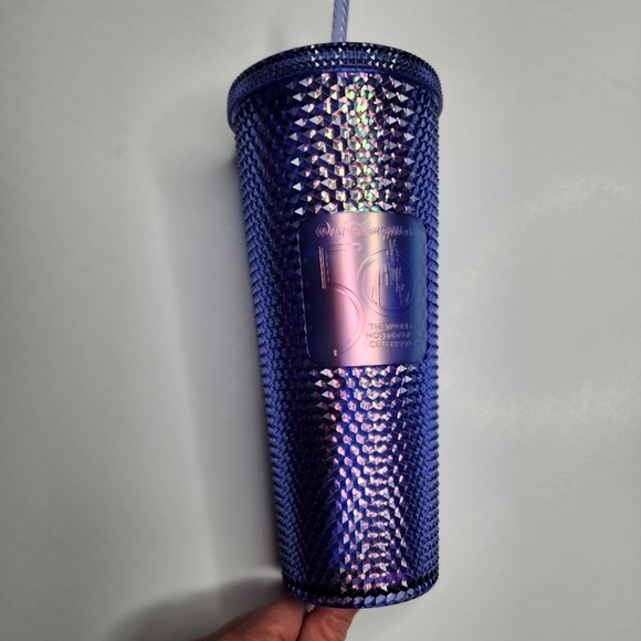 Starbucks Walt Disney World 50th Anniversary 2022 Purple Studded Tumbler NWT - Picture 3 of 8
